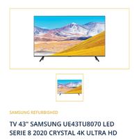 Samsung 43 pollici ultra hd 4 k