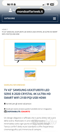 Samsung 43 pollici ultra hd 4 k