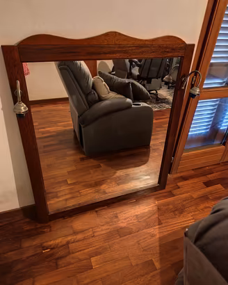 Specchio in legno massello 