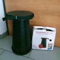 Sgabello telescopico per campeggio
