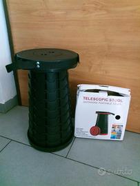 Sgabello telescopico per campeggio