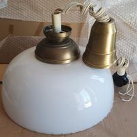 lampadario in vetro vintage Oscar 