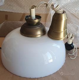 lampadario in vetro vintage Oscar 