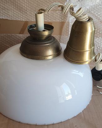 lampadario in vetro vintage Oscar 