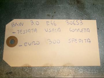 Testata completa per bmw 3.0 e46 306s3 usata