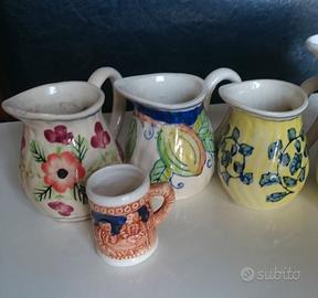 4 bricchi per latte piccoli