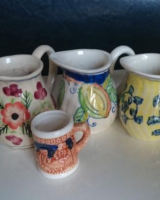 4 bricchi per latte piccoli