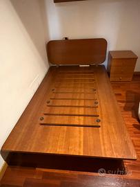 Letto piazza e mezza 125x200 e comodino