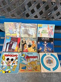 Lotto 8 vinili 45 giri Queen Disney sigle TV