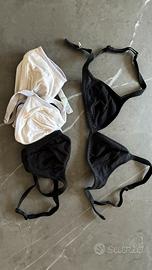 4 reggiseni a triangolo in cotone