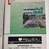 libro con quiz per la patente A e B