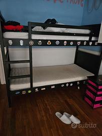 letto a castello  e materassi