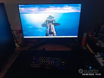 PC da gaming + monitor 165 Hz e periferichee