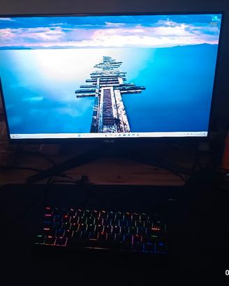 PC da gaming + monitor 165 Hz e periferichee