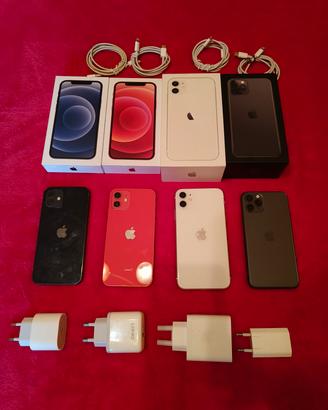  2 Apple iPhone 12 e 2 iPhone 11 pro e iPhone 11 