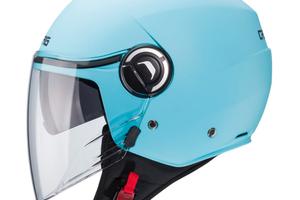 Casco jet caberg riviera v4 matt light blue