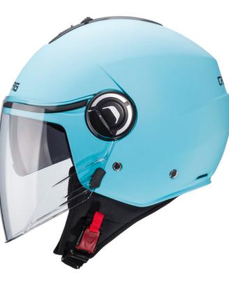Casco jet caberg riviera v4 matt light blue