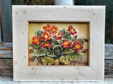 Fernanda Trinchero Quadro olio su tavoletta