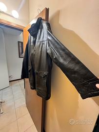 Giaccone in pelle Armani