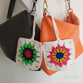 Accessori borsa granny square 