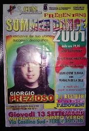 Flyer volantino giorgio prezioso summer dance 2001