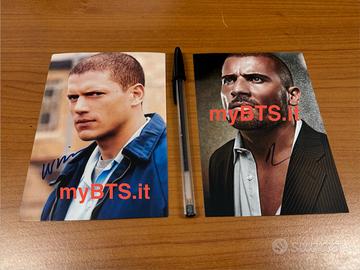 Prison Break Ristampa Autografo Miller e Purcell