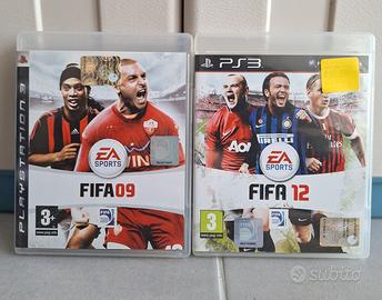 Due giochi PS3 Fifa 09 e Fifa 12 