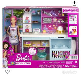 Set barbie pasticcera e pittrice