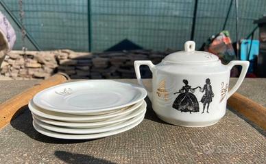 Piatti con zuccheriera/saliera