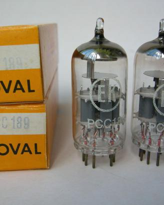 PCC189 Tungsram Matched pair ECC88 E88CC