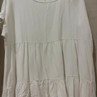 Maglietta a mezze maniche bianca