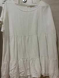 Maglietta a mezze maniche bianca