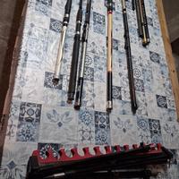 canne da pesca e valigetta 