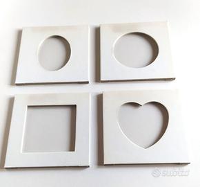 SET DI 4 CORNICI IN CARTONE
