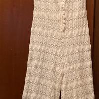 Tuta jumpsuite vintage anni 70 croket/smoke UK 14