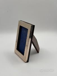 Mini Cornice Argento 800 e Legno Vintage