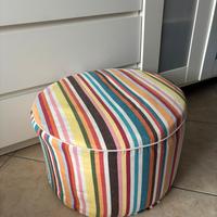Ikea pouf poggiapiedi con doppio rivestimento
