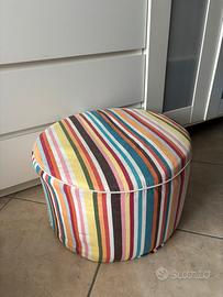 Ikea pouf poggiapiedi con doppio rivestimento