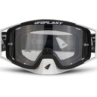 OCCHIALI MOTOCROSS UFO WISE BIANCO lente trasp