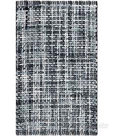 Tappeto Bagno Lavabile Assorbente Nero 50x80 cm