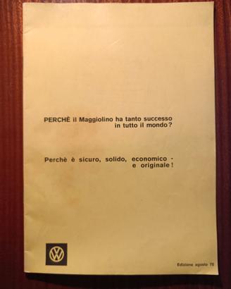 VOLKSWAGEN Maggiolino – depliant 1970