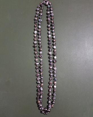 Collana lunga perle di fiume secure barocche 