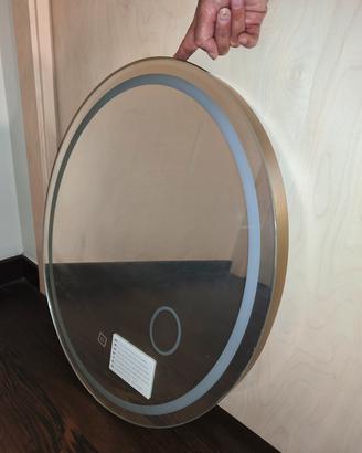 Specchio bagno  con luci led e colori regolabili 
