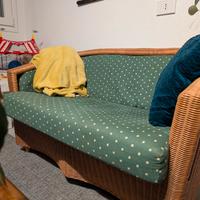 Divano da esterno in rattan