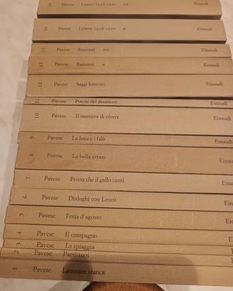 OPERE CESARE PAVESE 1968   ED. EINAUDI 16 VOLUMI