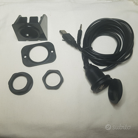 Cavo USB aux prolunga da 2 metri