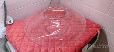 Vaso vetro grande e basso