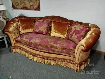 Divano Artigianale stile Provasi tessuto Etro