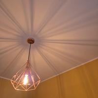 Lampadario camera sospensione moderna bronzo oro