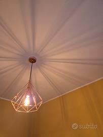 Lampadario camera sospensione moderna bronzo oro